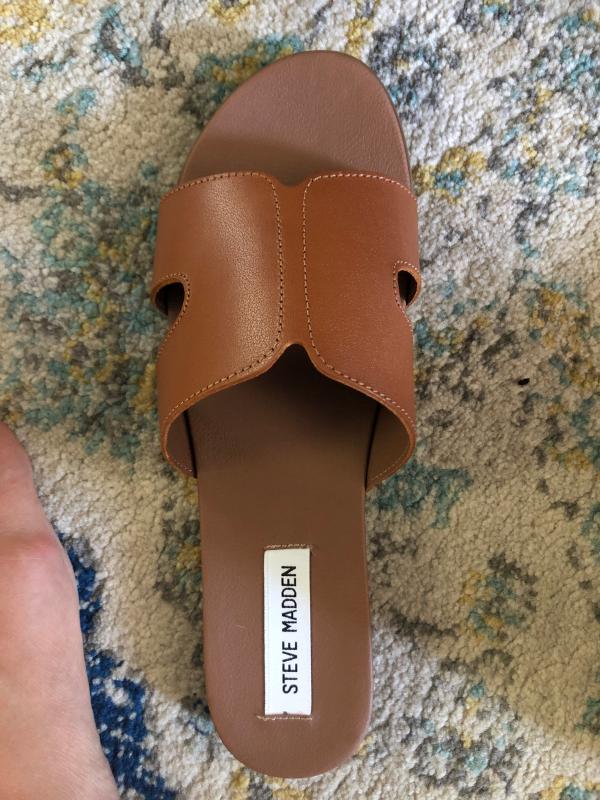 steve madden hoku leather slide