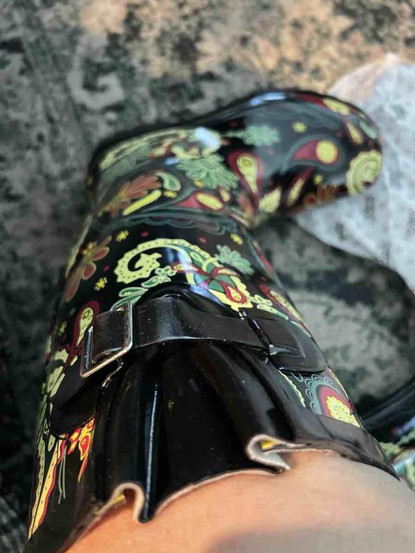 Customer photo for "rain boots"