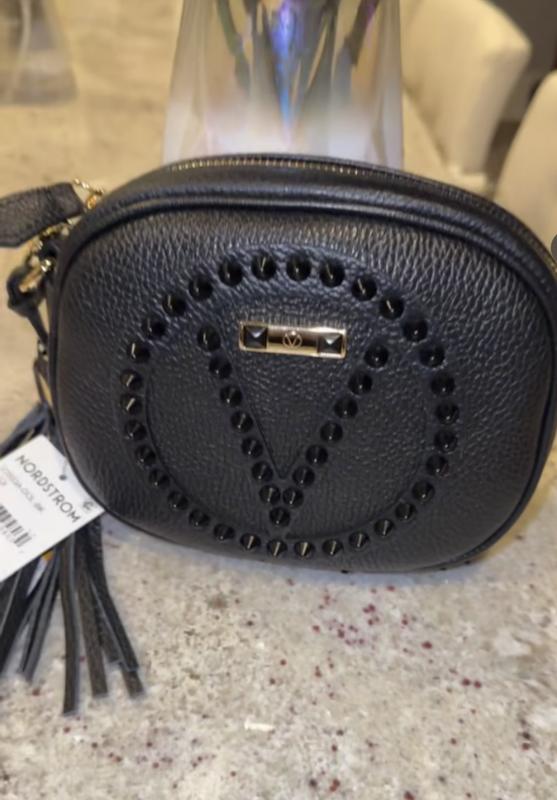VALENTINO BY MARIO VALENTINO Nina Rock Leather Crossbody Bag