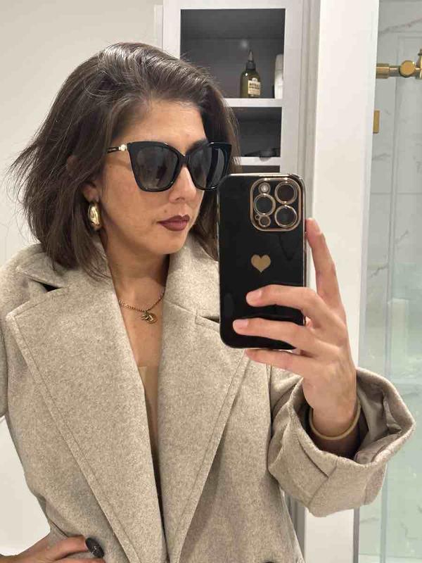 Large Black Cat Eyes Glasses