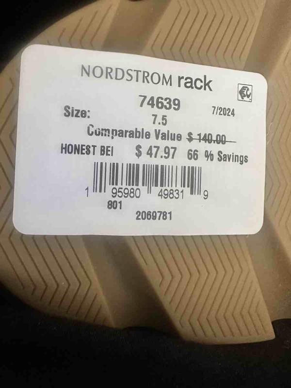 Tag on the shoe was 49 and was sold for 80 online