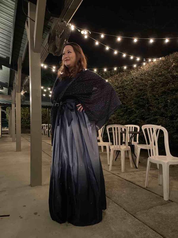 Customer photo for "Very nice silky dress"