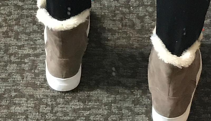 fur lined sneaker boots