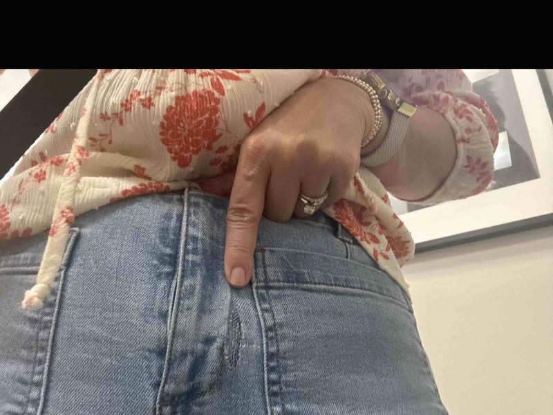 Customer photo for "favorite jeans until they literally fell apart"