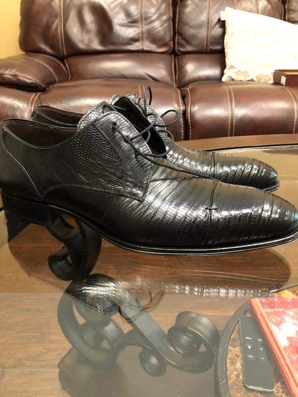 mezlan valdes genuine lizard cap toe derby