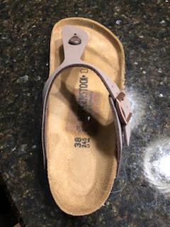 Customer photo for "Nice sandal/ needs a better price tag option."