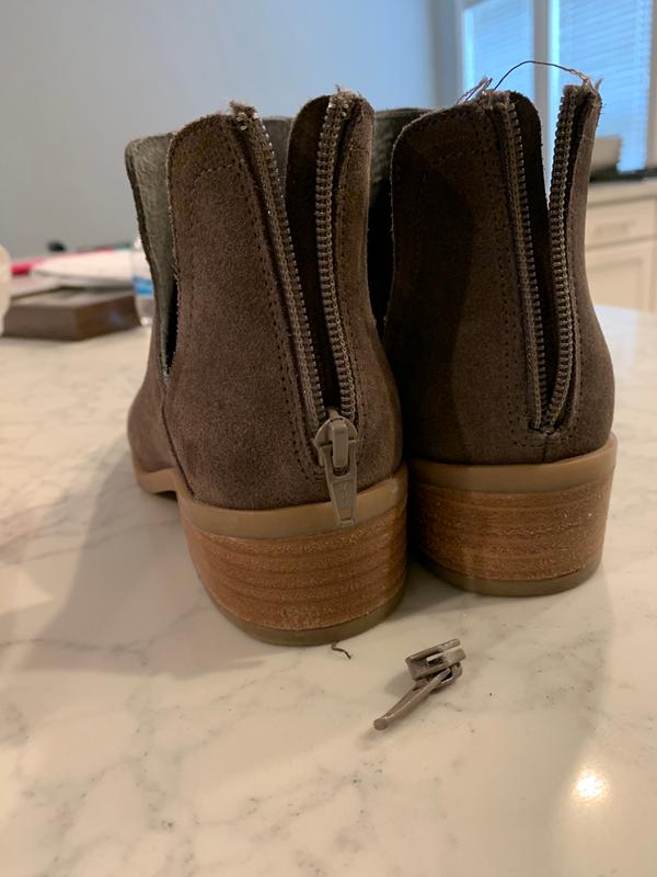 laramie suede cutout ankle boot