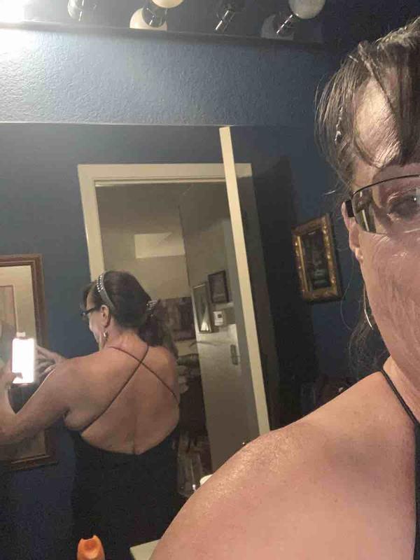 Customer photo for "Sexy, Attractive, Revealing and Navy!"