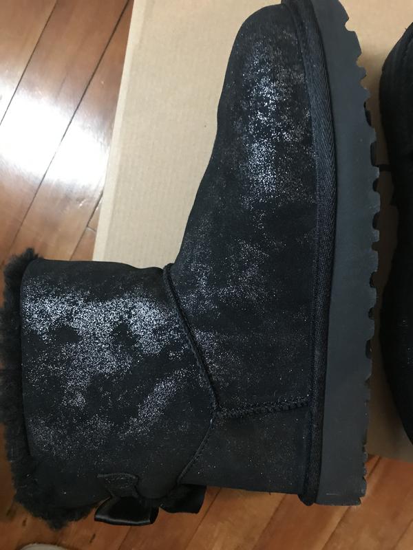 Customer photo for "Uggs boots are too narrow at the neck"