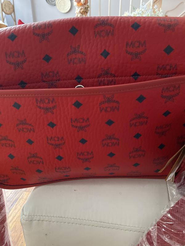 MCM Aren Logo Print Messenger Crossbody Bag | Nordstromrack