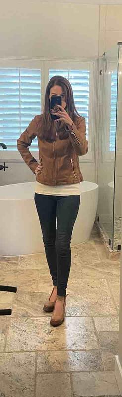 Customer photo for "cute honey color jacket!"