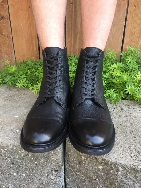 frye seth cap toe boot review