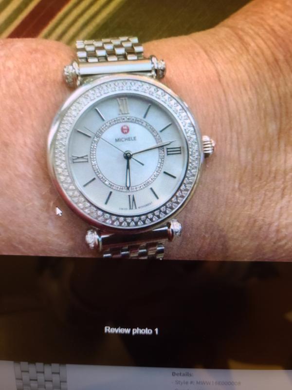 Michele caber diamond hot sale bracelet watch