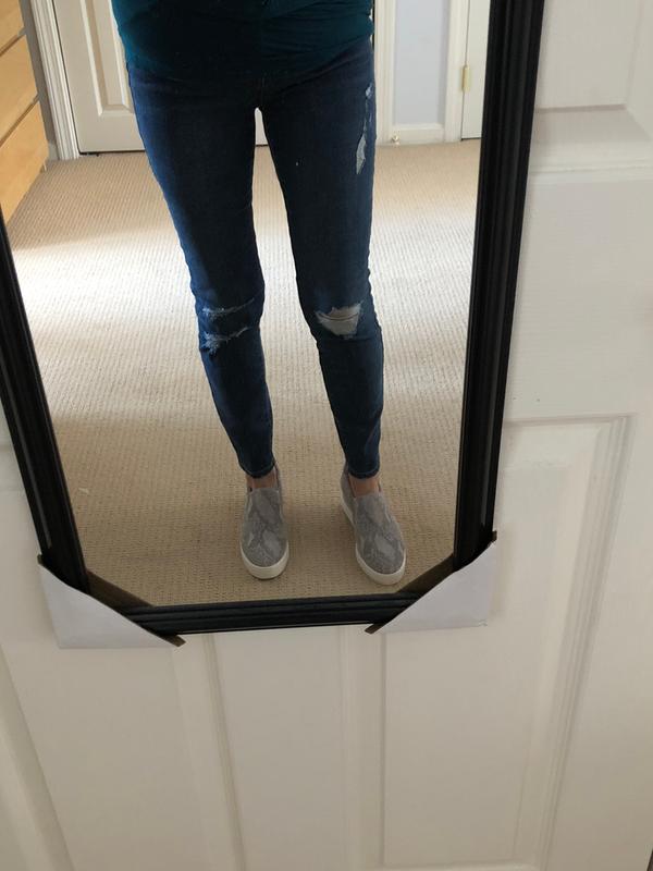 Customer photo for "Casilon wedge sneaker"