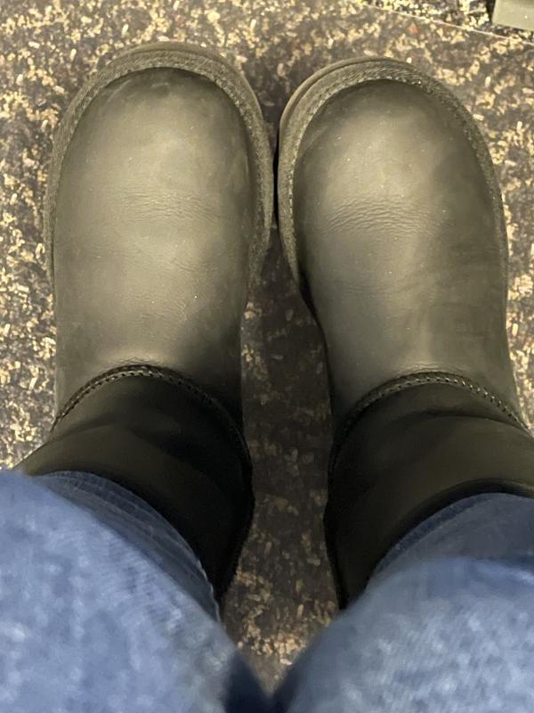 UGG Classic Short Wool Lined Leather Boot