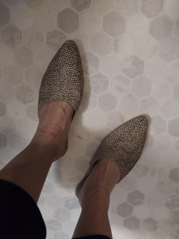 madewell remi mule calf hair