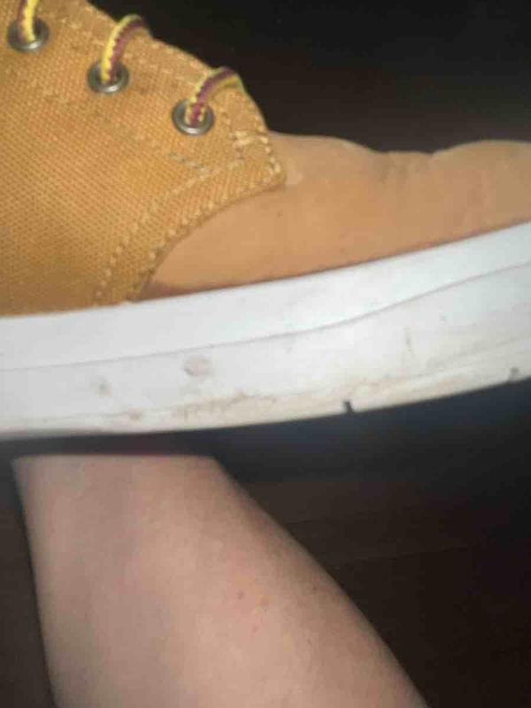 it looks like the shoes were used