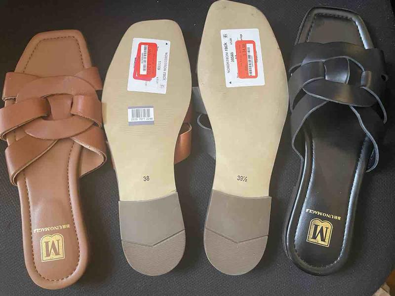 Leather has separated and sizing is incorrect