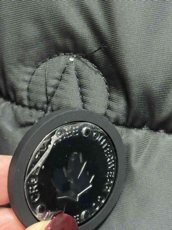 the brand button fell off.