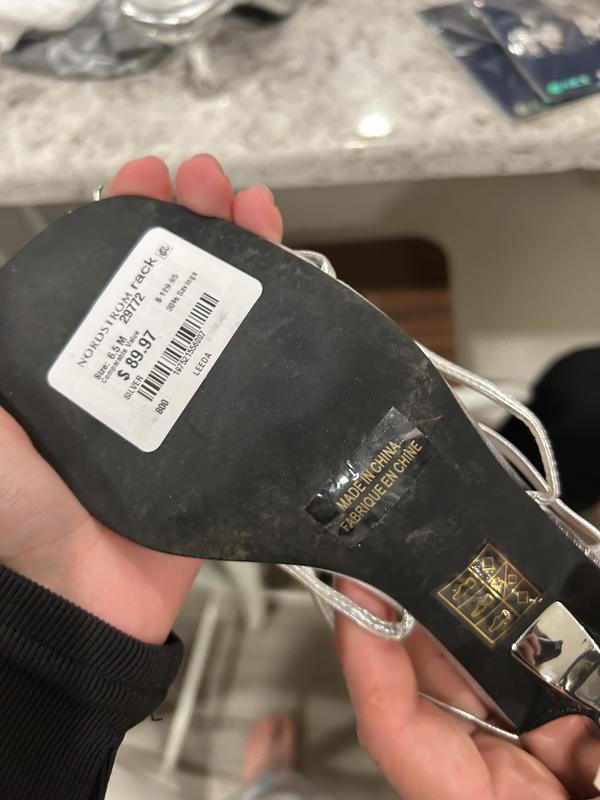 Customer photo for "Disappointed the shoes came worn"
