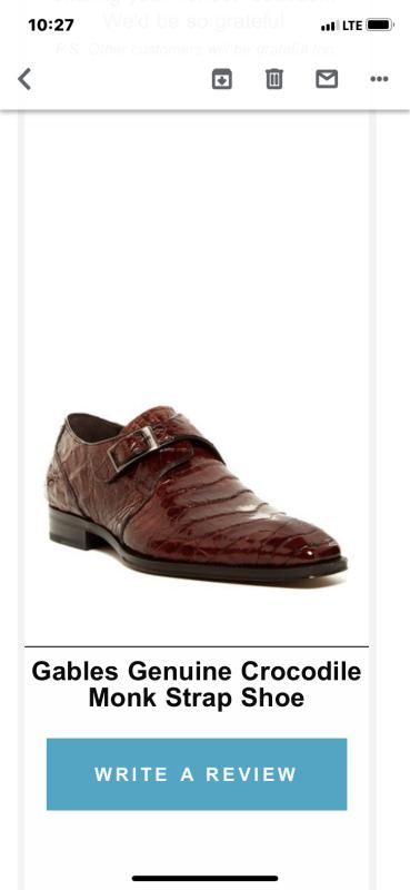 mezlan gables genuine crocodile monk strap shoe