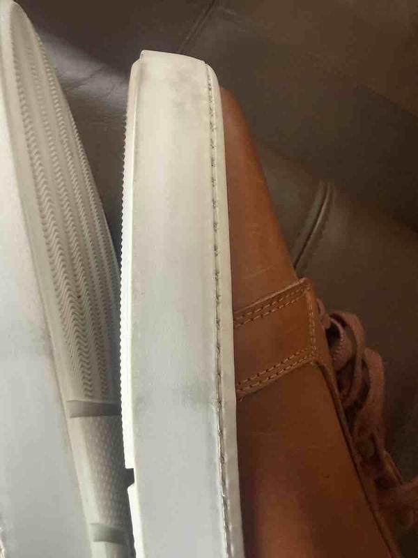 Customer photo for "worn shoes"
