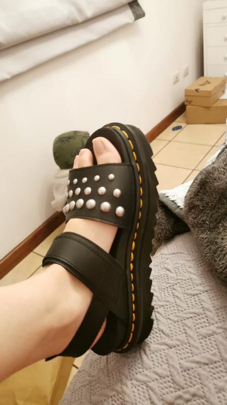 voss leather studded sandals