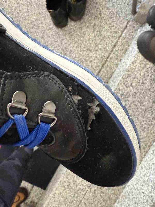 outer coat started peeling off