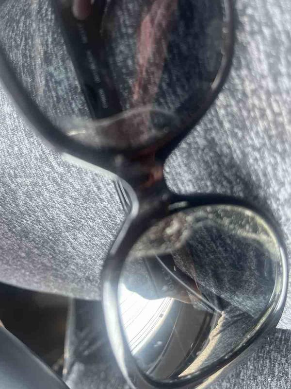Customer photo for "the lenses started deteriorating"
