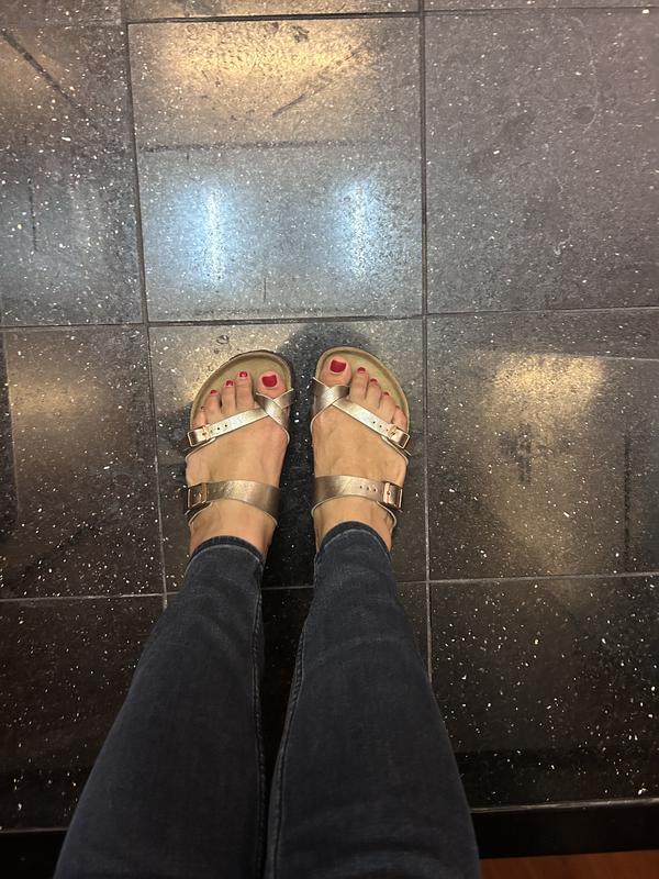 Comfy walking sandals with a little sparkle