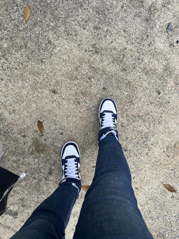 Navy and White Nike Court Boroughs