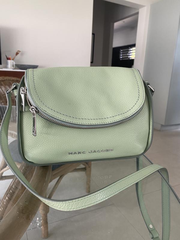 Marc Jacobs M0016932 Mint Green With Silver Hardware Groove Leather Mini  Messenger Women's Bag
