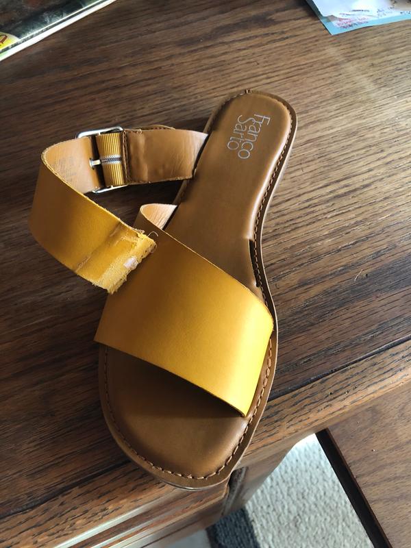 franco sarto gevira strappy slide sandal