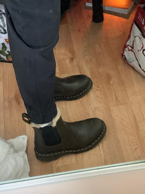 2976 faux shearling chelsea boot