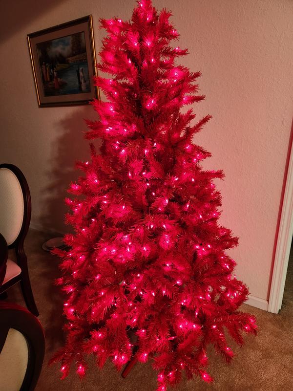 Red hot Christmas tree