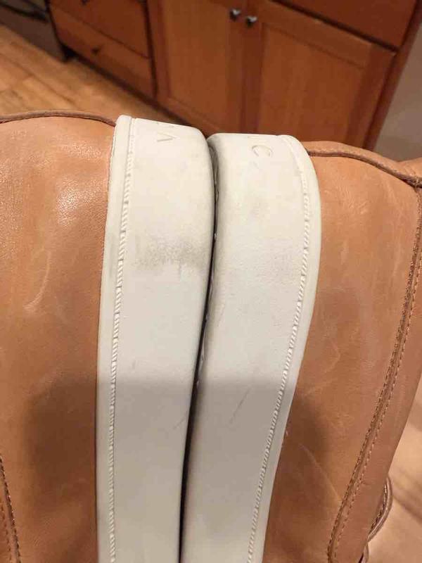 Customer photo for "received dirty and scuffed"
