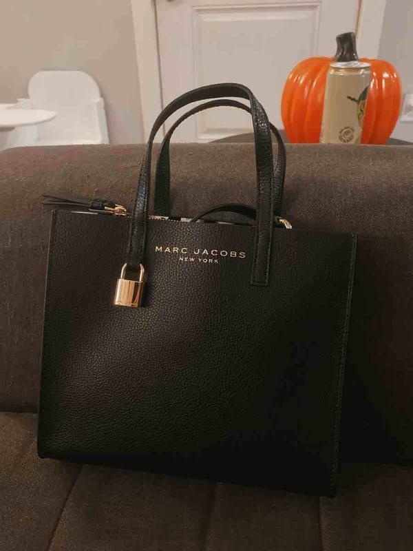 Marc Jacobs Mini Grind Coated Leather Tote