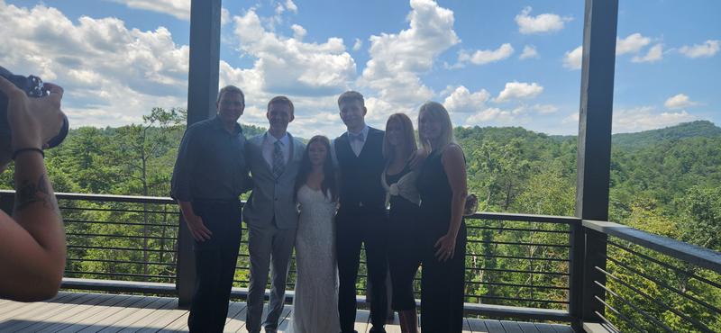 Great wedding attire!