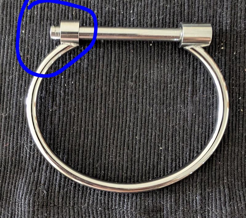 EYE CANDY LOS ANGELES Melanie Titanium Screw Cuff Bracelet (Women ...