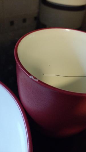 chipped cup