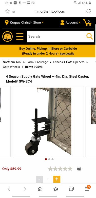 Details about   4 Season Supply Extra-Wide Gate Wheel Model# GW-RGW 300-Lb Capacity