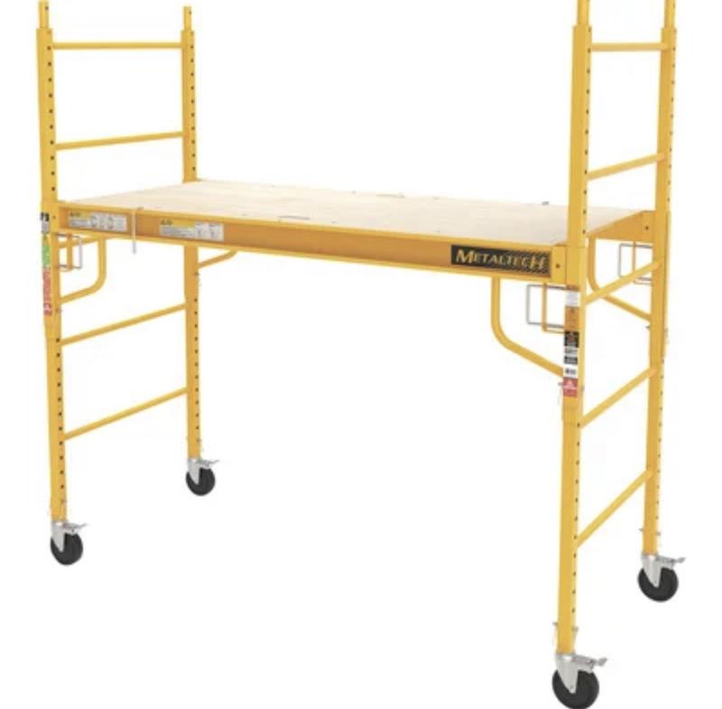 x 6 ft MetalTech Baker Style Scaffold 6 ft 1100 lbs Capacity x 2-1/2 ft 