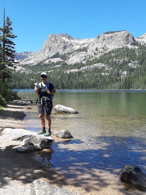 Aphrodites on a hike to Hell Roaring Lake in the Sawtooths in Idaho.