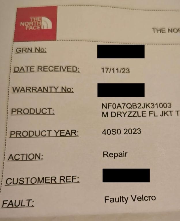 Photo submitted with review of product