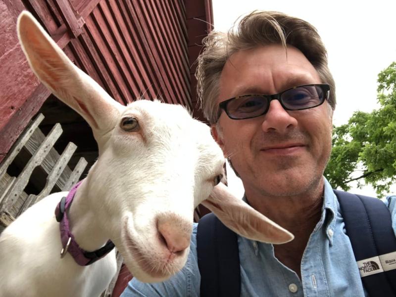 Goat Selfie at the National Historic Site of Carl Sandburg's Home in Flat Rock, NC