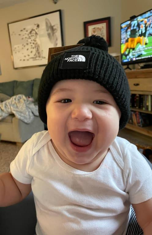 The North Face Box Logo Pom Beanie - Kids' - Men