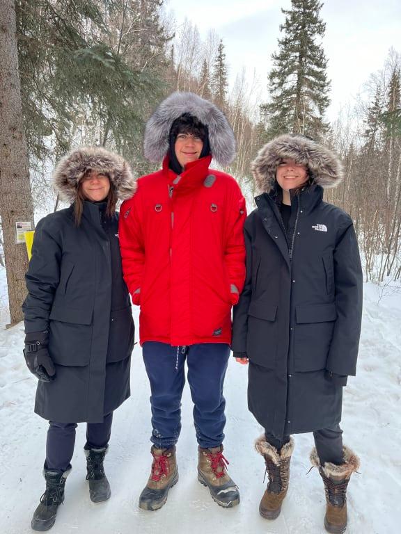 North face arctic parka red sale