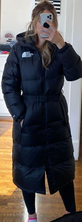 North face belted parka on sale