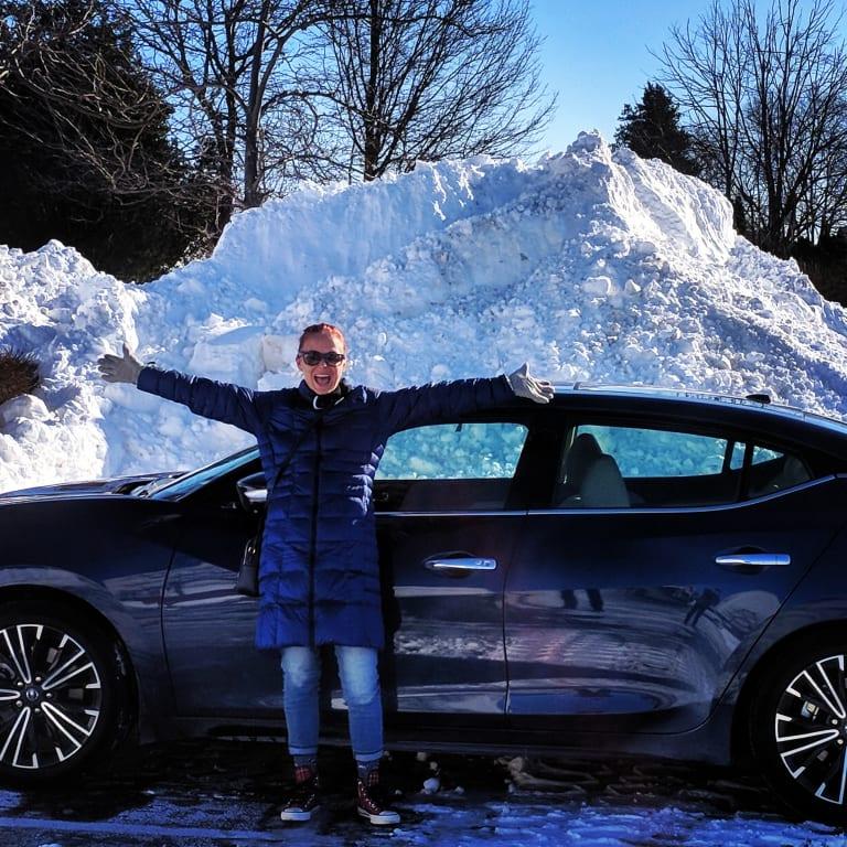I love that my parka matches my car! Sweet!