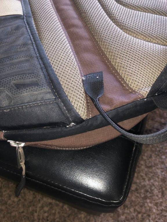 Top handle where the sean gave way.